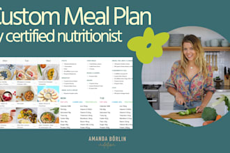 design custom meal plans for weight management