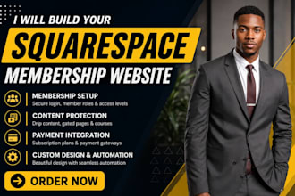 build squarespace membership website squarespace subscription landing page SEO