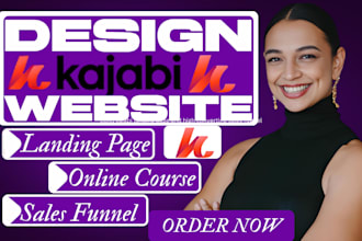 build kajabi landing page and high converting sales funnel