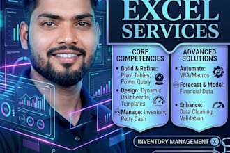 be your excel expert for inventory and data analysis