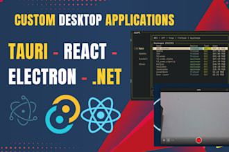 build custom desktop apps with tauri, react and electron