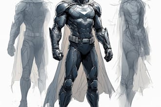 superhero character for comics