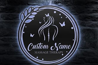 design massage therapy, skincare, spa, life coach, physical, sports logo