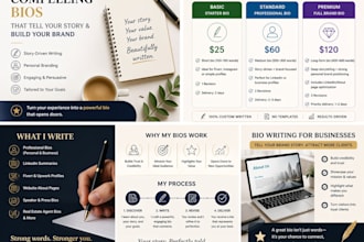 write a high converting personal or professional bio