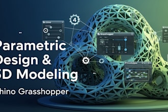 do parametric design, grasshopper script and rhino 3d modeling