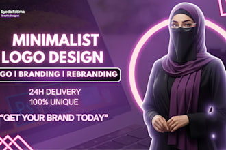 design modern minimalist logo and brand identity and rebrand