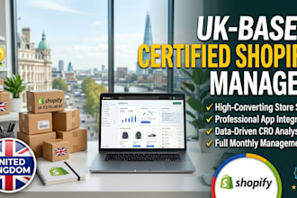 uk based shopify manager operations and site maintenance
