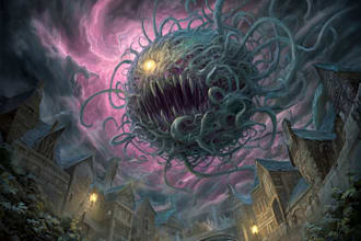 create gothic fantasy horror illustrations