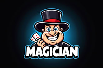 create beautiful magician esport logo in my style