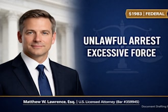 prepare a civil rights claim for unlawful arrest or excessive force