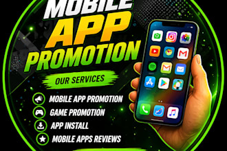 android app promotion gain app install game promotion, app marketing
