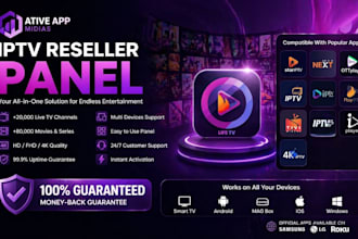 deliver dynamic reseller panel, strong 8k, lion ott, dream 4k, trex,mega ott b1g