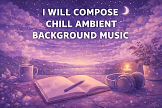 compose chill ambient background music