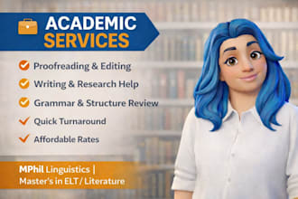 provide academic editing proofreading and writing support