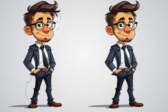 design caricature mascot logo