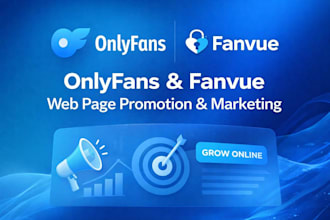 do onlyfans and fanvue web page promotion and marketing