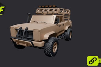 create high quality off road cars and 4x4 vehicles for games