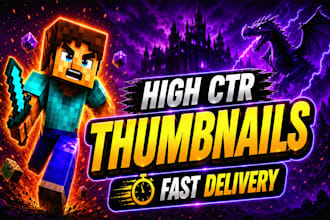 design minecraft survival youtube thumbnail