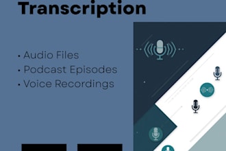 transcribe audio, interviews, podcast transcripts