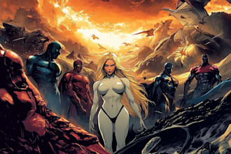 create custom comic book  and covers