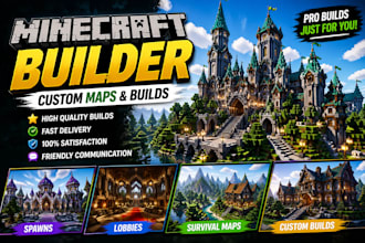 build custom minecraft spawn, lobby, maps and server builds