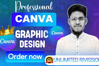 create professional canva graphic desing