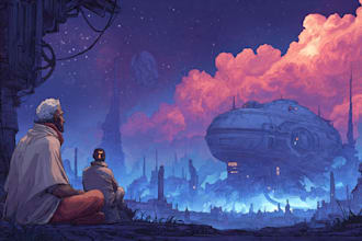 make concept art for science fiction