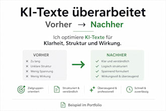 edit and humanize your ai generated german content