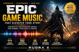 create cinematic game music or background score