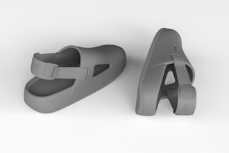 create a 3d shoe design 3d shoe model for 3d printing