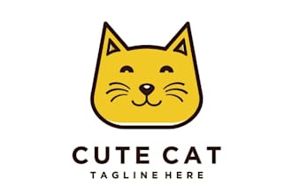 design animal pet dog and cat logo