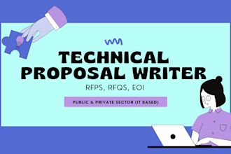 help you win bid by writing technical proposal