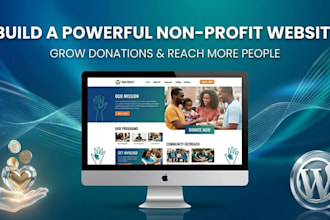 design modern nonprofit charity and donation website in wordpress