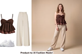 create realistic ai fashion model photos for clothing brand