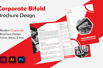 design an effective trifold, bifold, z fold brochure for you