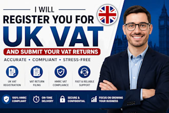 register you for UK vat and submit your vat returns