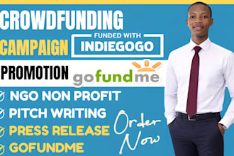 promote crowdfunding kickstarter indiegogo gofundme fundraising
