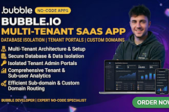 bubble io multi tenant app, bubble io multi tenant saas app structure developer