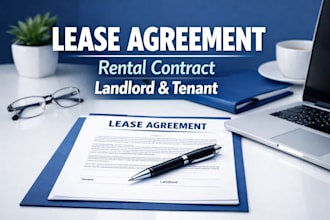 draft and review lease agreement rental contract and landlord tenant agreement