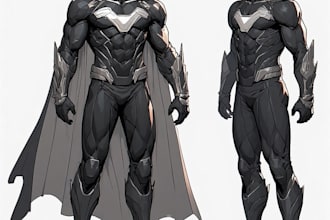 superhero character for comics