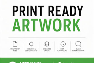 prepare your print ready prepress artwork