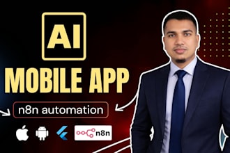 develop ai mobile app ios app flutter app ai chatbot n8n ai agent n8n automation