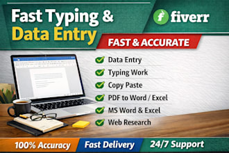 do urdu typing and english data entry with 100 accuracy