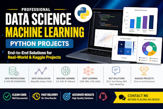 do data machine learning nlp and deep learning and kaggle projects in python