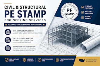 civil, structural usa pe stamp engineer services