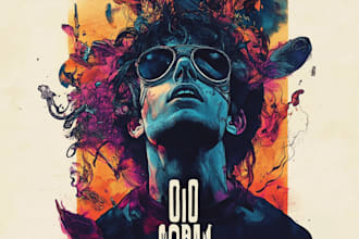design creative music album cover art or music song artwork