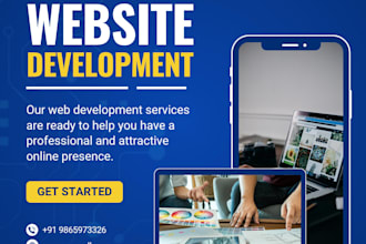 create responsive website using HTML  CSS and canva design