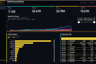 build a professional power bi financial dashboard with custom design