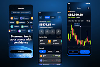develop forex broker app, investment app, crypto wallet app, gift card app