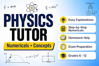 explain physics numericals and concepts clearly for exams and assessments